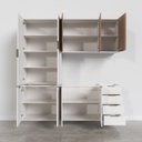 Ver imagem 6 de Cozinha Modulada 4 Peças sem Tampo 2 Aéreos 5 Portas e 2 Balcões Ipanema CabeCasa MadeiraOriginals