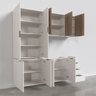 Cozinha Modulada 4 Peças sem Tampo 2 Aéreos 5 Portas e 2 Balcões Ipanema CabeCasa MadeiraOriginals - 5