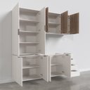 Ver imagem 5 de Cozinha Modulada 4 Peças sem Tampo 2 Aéreos 5 Portas e 2 Balcões Ipanema CabeCasa MadeiraOriginals