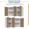 Cozinha Modulada 4 Peças com Tampo 2 Aéreos 5 Portas e 2 Balcões Ipanema CabeCasa MadeiraOriginals - 15