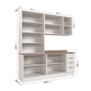 Ver imagem 5 de Cozinha Planejada 4 Peças com Tampo 2 Aéreos 5 Portas e 2 Balcões Ipanema CabeCasa MadeiraOriginals B