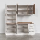 Ver imagem 6 de Cozinha Modulada 4 Peças com Tampo 2 Aéreos 5 Portas e 2 Balcões Ipanema CabeCasa MadeiraOriginals