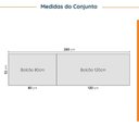 Ver mais imagens de Cozinha Planejada 4 Peças com Tampo 2 Aéreos 5 Portas e 2 Balcões Ipanema CabeCasa MadeiraOriginals B