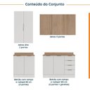 Ver mais imagens de Cozinha Modulada 4 Peças com Tampo 2 Aéreos 5 Portas e 2 Balcões Ipanema CabeCasa MadeiraOriginals