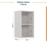 Cozinha Modulada 6 Peças Sem Tampo 3 Aéreos e 3 Balcões Ipanema CabeCasa MadeiraOriginals - 14