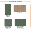 Ver mais imagens de Cozinha Modulada 4 Peças sem Tampo 2 Aéreos 5 Portas e 2 Balcões Ipanema CabeCasa MadeiraOriginals V