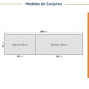 Ver imagem 7 de Cozinha Modulada 4 Peças sem Tampo 2 Aéreos 5 Portas e 2 Balcões Ipanema CabeCasa MadeiraOriginals V