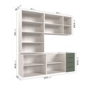 Ver imagem 4 de Cozinha Modulada 4 Peças sem Tampo 2 Aéreos 5 Portas e 2 Balcões Ipanema CabeCasa MadeiraOriginals