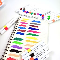 Super Kit Estojo Canetinhas Profissional Permanente Ponta Dura 1°linha Touch 60 Cores Acrilic Maker - 13