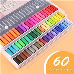 Super Kit Estojo Canetinhas Profissional Permanente Ponta Dura 1°linha Touch 60 Cores Acrilic Maker - 8