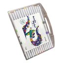 Ver imagem 5 de Super Kit Estojo Canetinhas Profissional Permanente Ponta Dura 1°linha Touch 60 Cores Acrilic Maker