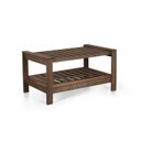 Ver imagem 1 de Mesa de Apoio para Jardim Madeira Maciça Yescasa Marrom/Nogueira