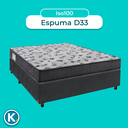 Ver imagem 4 de Conjunto Cama Box Cinza Casal + Colchão D33 Iso100 Ortobom