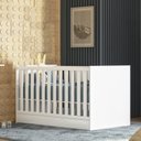 Ver mais imagens de Quarto de Bebê com Berço Mini Cama e Cômoda 4 Gavetas 1 Porta Q Encanto