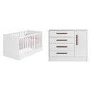 Ver imagem 3 de Quarto de Bebê com Berço Mini Cama e Cômoda 4 Gavetas 1 Porta Q Encanto