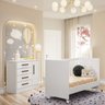 Quarto de Bebê com Berço Mini Cama e Cômoda 4 Gavetas 1 Porta Q Encanto - 2