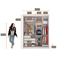Ver imagem 4 de Guarda Roupa Carrara 2 Portas 3 Gavetas com Espelho Clic Moveis