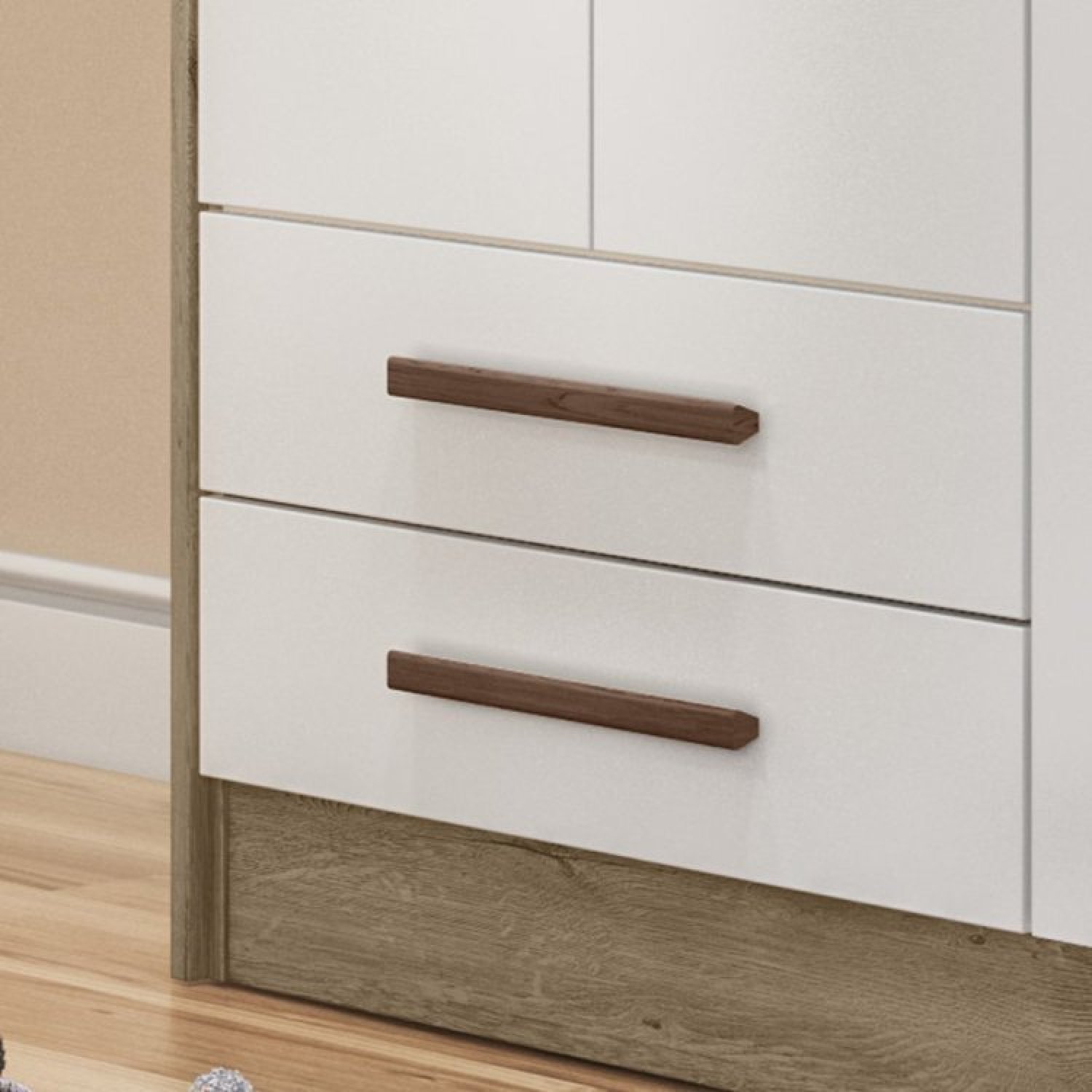 Quarto de Bebê Completo Berço Mini Cama e Guarda Roupa 3 Portas Q Encanto - 13