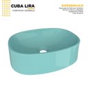 Ver imagem 4 de Cuba de Apoio para Banheiro em Mármore Sintético Lira