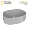Cuba de Apoio para Banheiro em Mármore Sintético Lira - 4