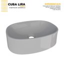 Ver imagem 4 de Cuba de Apoio para Banheiro em Mármore Sintético Lira