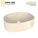 Ver imagem 4 de Cuba de Apoio para Banheiro em Mármore Sintético Lira