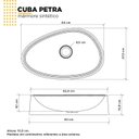 Ver imagem 3 de Cuba de Apoio para Banheiro em Mármore Sintético Petra