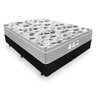 Base Box Queen Tecido Sintético Preto com Colchão de Molas Ensacadas - Probel Evolution - 1