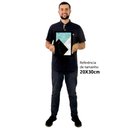 Ver imagem 2 de Quadro Decorativo Geométrico Efeito Mármore Azul, Preto e Branco em Moldura Caixa Tacolado Moldura C