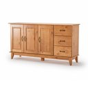 Ver imagem 2 de Buffet Aparador Rústico Madeira Maciça 3 Portas 3 Gavetas Bella Shop Jm - Carvalho