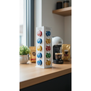 Ver imagem 3 de Porta Cápsulas Suporte Organizador Torre Luxo Mdf Branco Cantinho do Café