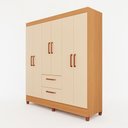 Ver imagem 2 de Guarda-Roupas Brilho 100% MDF 6 Portas 2 Gavetas