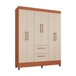 Guarda-Roupas Star 100% MDF Tuboarte 6 Portas 2 Gavetas - 4