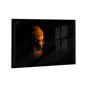 Quadro Buda no Preto -- Br Artes