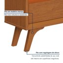 Ver mais imagens de Rack com Painel para TV até 58 Polegadas com LED 100% MDF Pés em Madeira Maciça Austria