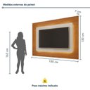 Ver imagem 5 de Rack com Painel para TV até 58 Polegadas com LED 100% MDF Pés em Madeira Maciça Austria