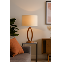 Ver imagem 2 de Abajur Ar Art. para Decoração Imbuia Cup Tec Bege Ref 436 E27 Bivolt