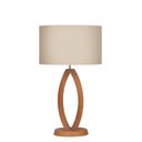 Ver imagem 1 de Abajur Ar Art. para Decoração Imbuia Cup Tec Bege Ref 436 E27 Bivolt