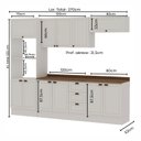 Ver imagem 2 de Cozinha Completa com Tampo e Rodapé 270cm 10 Peças Friz Genialflex