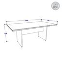 Ver imagem 3 de Mesa de Reunião Escritório 1,80m Freijó com Preto 100% Mdf Cor:freijó com Preto