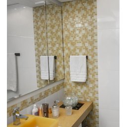 Porta Toalha Preto Fosco 30cm Banheiro Toalheiro Alumínio - 4