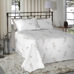 Jogo de Cama Queen Size 300 Fios Nova América - Aline (7370) - 2