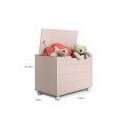 Ver imagem 2 de Baú Caixa de Brinquedos Toys com Tampa e Rodízios Rose Matic