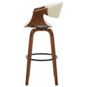 Ver imagem 2 de Banqueta Munique Assento Tecido Nude Base Madeira 105 Cm - 70796