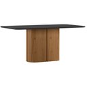 Ver imagem 1 de Mesa de Jantar Serena 180x90 cm com Vidro Ype Preto - New Ceval