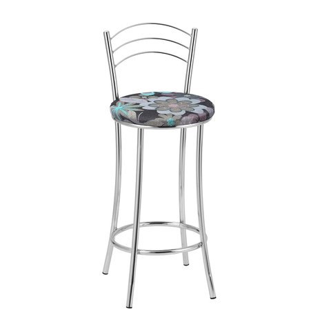 Kit 2 Banquetas Cromadas Preto BC26-B E507 Tre Paroni