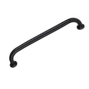 Alça Barra de Apoio 70cm Preto Inox Idoso Cadeirante Gestante Banheiro Box Corrimao Segurança Resist