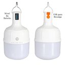 Ver imagem 2 de Lâmpada De Led Bulbo Recarregavel Portatil Camping Pesca 38w
