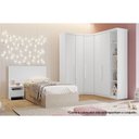 Ver imagem 1 de Quarto Modulado N. Horizonte Rizon 4PÇS Q209 Neve