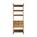 Ver imagem 3 de Guarda Roupa Aberto Industrial Solteiro 1 Módulo com Gaveta Amêndoa Base Cobre